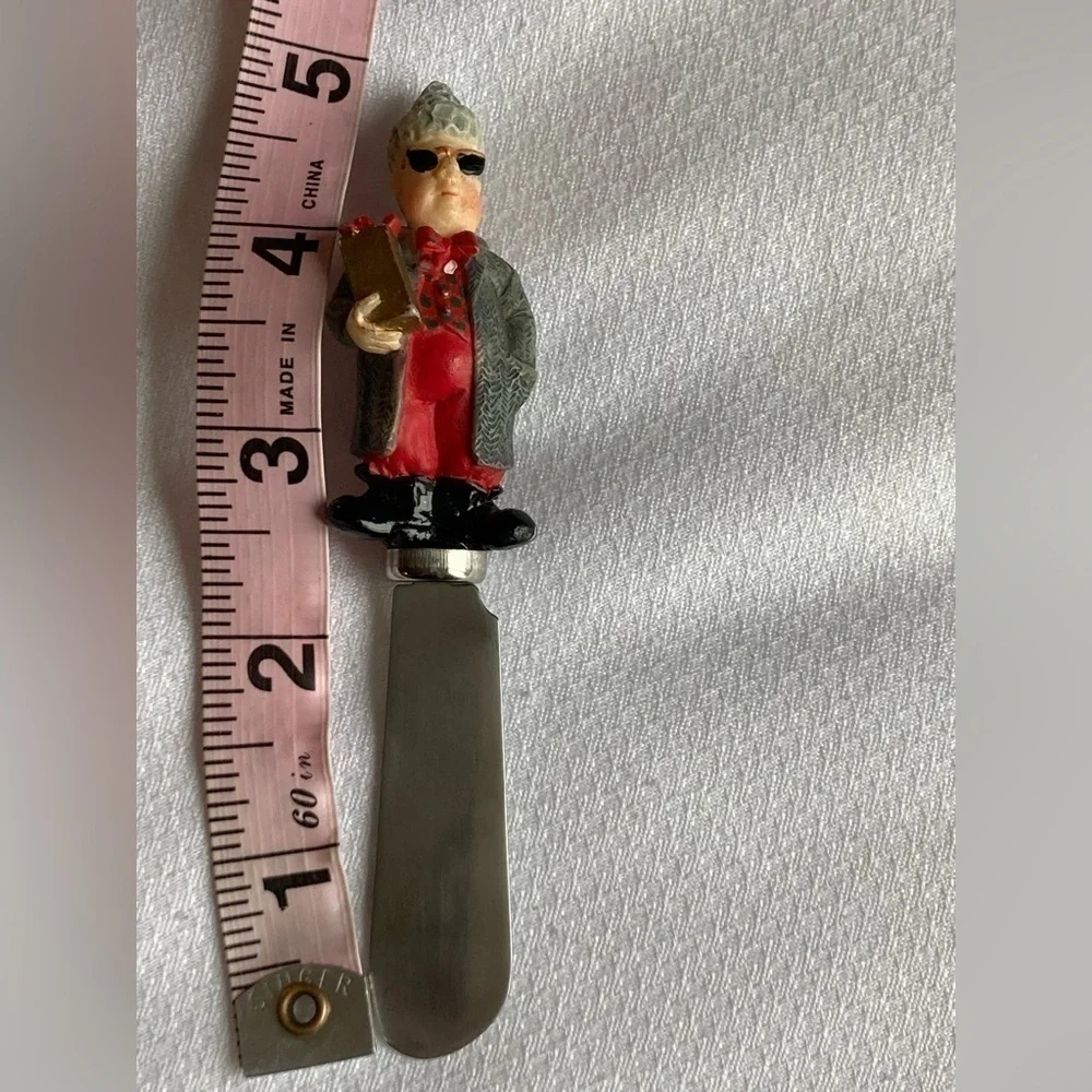Boston Warehouse stainless China Christmas butter knives